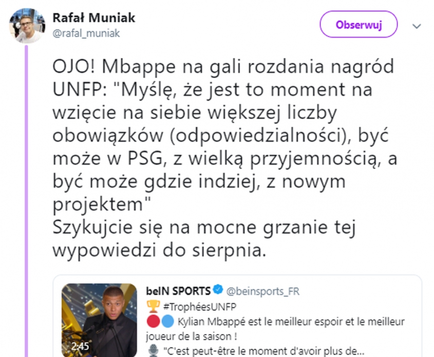 ZASKAKUJĄCE słowa Mbappe nt. przyszłości!